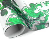 Elegante boho groene botanische bohemien cadeaupapier (Rol Hoek)