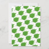 Elegante Boho groene herfst bladeren herfst bruilo Save The Date (Achterkant)