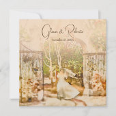 Elegante Boho Hacienda Garden Mexicaanse bruiloft Kaart (Voorkant)