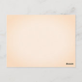 Elegante Boho Herfst Bloemenmeisje van Eer Briefkaart (Achterkant)