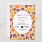 Elegante Boho Herfst in liefde herfst bloemenhuwel Kaart (Voorkant)