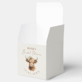 Elegante Boho Hooglanders Bruidsmeisjesfeest Bedankdoosjes (Geopend)