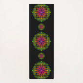 Elegante boho kleurrijke bohemien botanische manda yogamat (Voorkant)