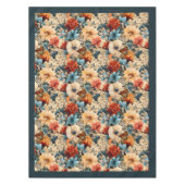 Elegante Boho kleurrijke wilde bloemen en vlinders Tafelkleed (Voorkant)