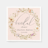 Elegante, boho krans, handgeschreven Bruidsmeisjes Servet (Voorkant)