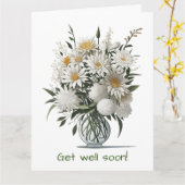 Elegante Boho kunstbloem in een vaas wordt snel be Kaart (Gele Bloem)