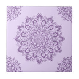 Elegante Boho Lavender Paarse Mandala Tegeltje