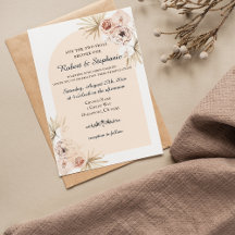Elegante Boho Lente Pioen Christelijke Trouw