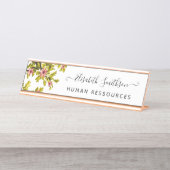 Elegante Boho Liberty op maat gemaakte professione Bureau Naambordje (Voorkant)