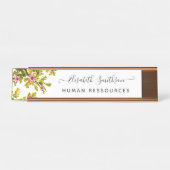 Elegante Boho Liberty op maat gemaakte professione Bureau Naambordje (Voorkant)