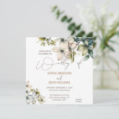 Elegante Boho Lieve Wilde Bloem Bloemrijke trouwka (Staand voorkant)