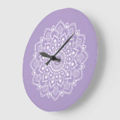 Elegante Boho Mandala  Grote Klok (Hoek)