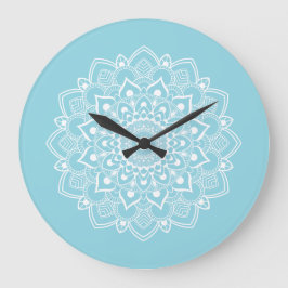Elegante Boho Mandala Grote Klok