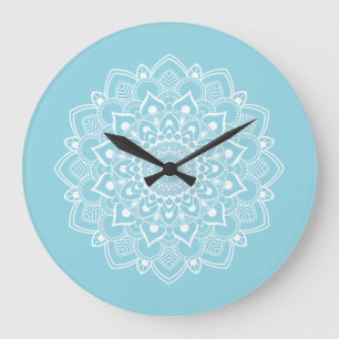 Elegante Boho Mandala Grote Klok