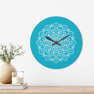 Elegante Boho Mandala Grote Klok