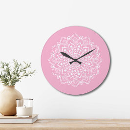 Elegante Boho Mandala Grote Klok