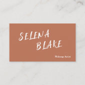 Elegante Boho Minimalist – trendy chique esthetiek Visitekaartje (Voorkant)