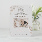 Elegante Boho Moderne Bewaar de datum  Save The Date (Staand voorkant)