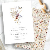 Elegante Boho Monogram Save The Date