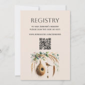 Elegante Boho Nesting Party Vogel Baby Shower Kaart (Achterkant)