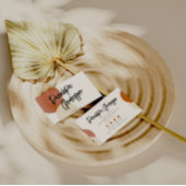 Elegante Boho Neutrale Chique Terracotta Modern Un Visitekaartje