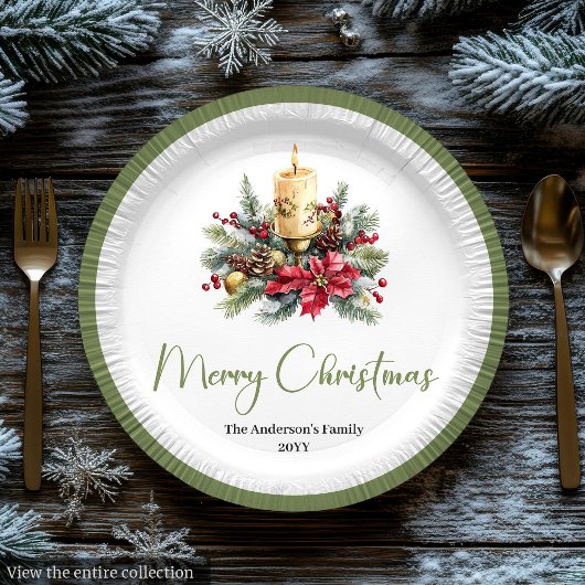 Elegante Boho Neutrale Kleuren Kerst Krans Bord