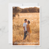 Elegante Boho Oranje Bloemen Trouwkaart Kaart (Achterkant)