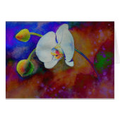 Elegante boho orchidee waterverf schilderij (Voorkant Horizontaal)