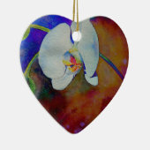 Elegante boho orchidee waterverf schilderij keramisch ornament (Rechts)