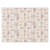 Elegante Boho Paarse Dekbed Bloemige Patchwork Pat Tafelkleed (Voorkant (Horizontaal))