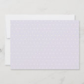 Elegante Boho Paarse Trouwjurk Bruids Shower Bedankkaart (Achterkant)