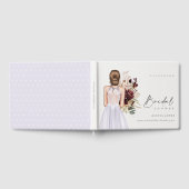 Elegante Boho Paarse Trouwjurk Bruidsfeest Gastenboek (Volledig)