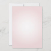 Elegante Boho Pampas Gras Stof Roze Baby Shower Kaart (Achterkant)