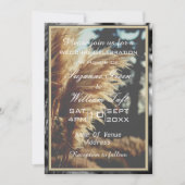 Elegante Boho Pampas Grass bruiloft uitnodiging (Voorkant)