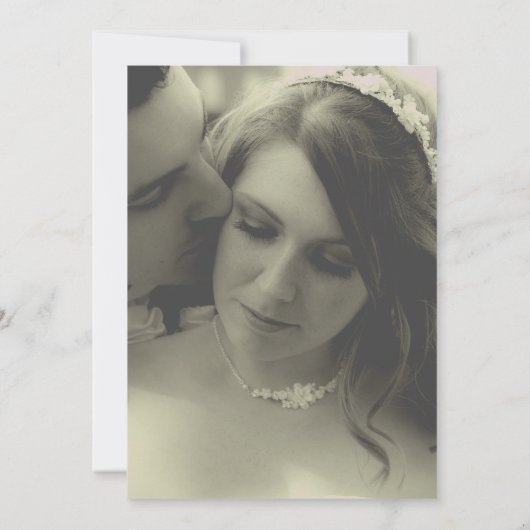 Elegante Boho Pampas Grass bruiloft uitnodiging (Achterkant)