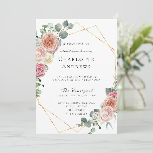 Elegante Boho Pastel Vrijgezellenfeest Kaart (Staand voorkant)