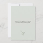 Elegante Boho Photo Arch Script bruiloft uitnodigi (Achterkant)