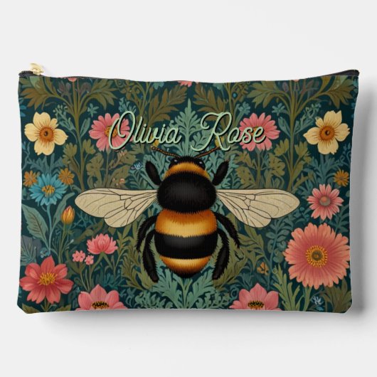 Elegante boho retro hommel lente bloemen etui (Voorkant)