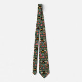 Elegante boho retro hommel lente bloemen stropdas (Achterkant)