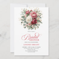 Elegante Boho Rode Blush Gouden Bloem Bruiloft Fee