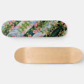 Elegante boho Roze rode waterverf rozen Persoonlijk Skateboard (Horizontaal)