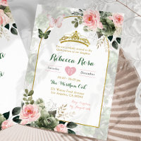 Elegante Boho Roze Salie Groene Quinceañera 