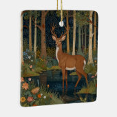 Elegante boho rustieke bos herten keramisch ornament (Rechts)