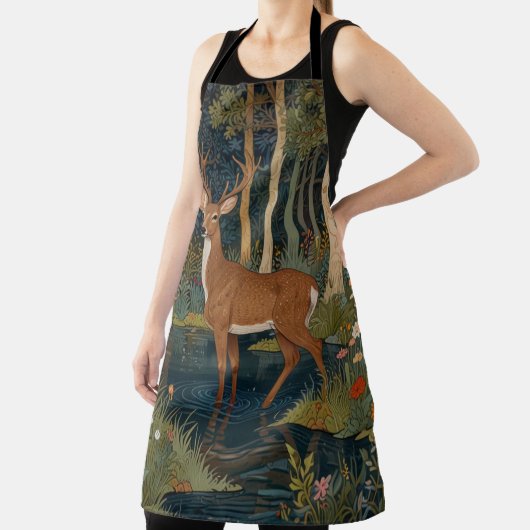 Elegante boho rustieke bos herten schort (Insitu)