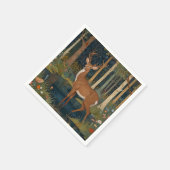 Elegante boho rustieke bosherten kunst servet (Hoek)