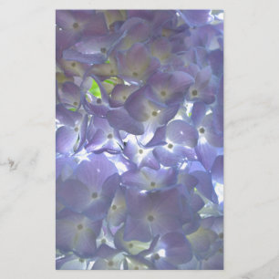 Elegante boho stoffige lichte paarse bloemen briefpapier