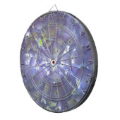 Elegante boho stoffige lichte paarse bloemen dartbord (Voorkant Rechts)