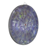 Elegante boho stoffige lichte paarse bloemen dartbord (Voorkant Links)