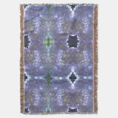 Elegante boho stoffige lichte paarse bloemen deken (Voorkant Verticaal)