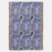 Elegante boho stoffige lichte paarse bloemen deken (Voorkant Verticaal)